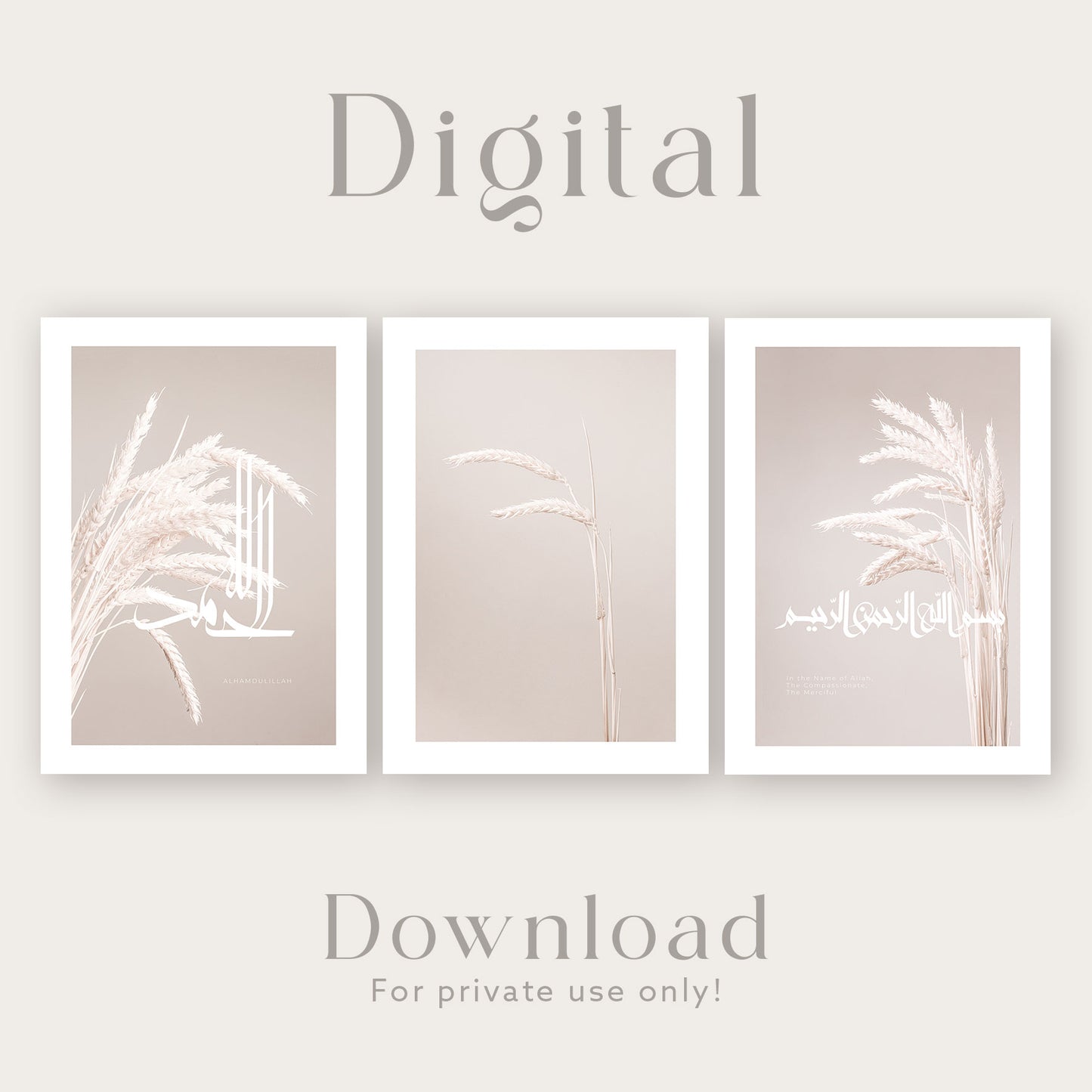 Beige kornkombination | Digitala filer
