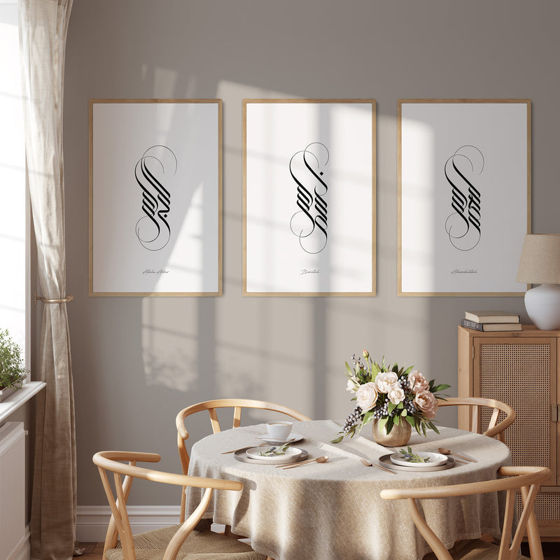 Elegant Calligraphy Combination | 3 Large