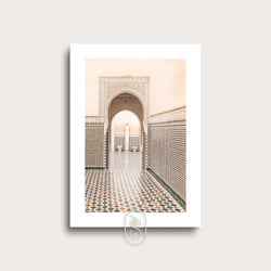 Colorful Islamic poster showcasing cultural richness and heritage in Morocco