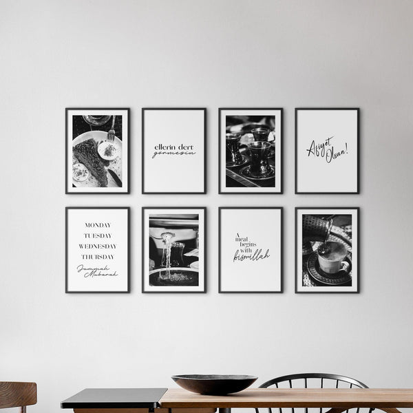 8 Small prints, kitchen combination. - Doenvang