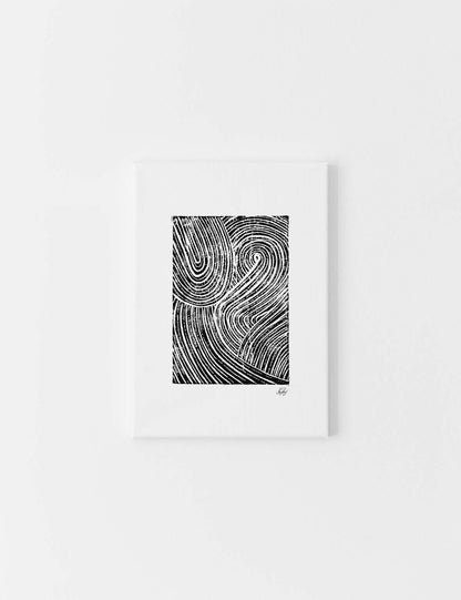 CANVAS | Muhammad PBUH Stamped, Black on White