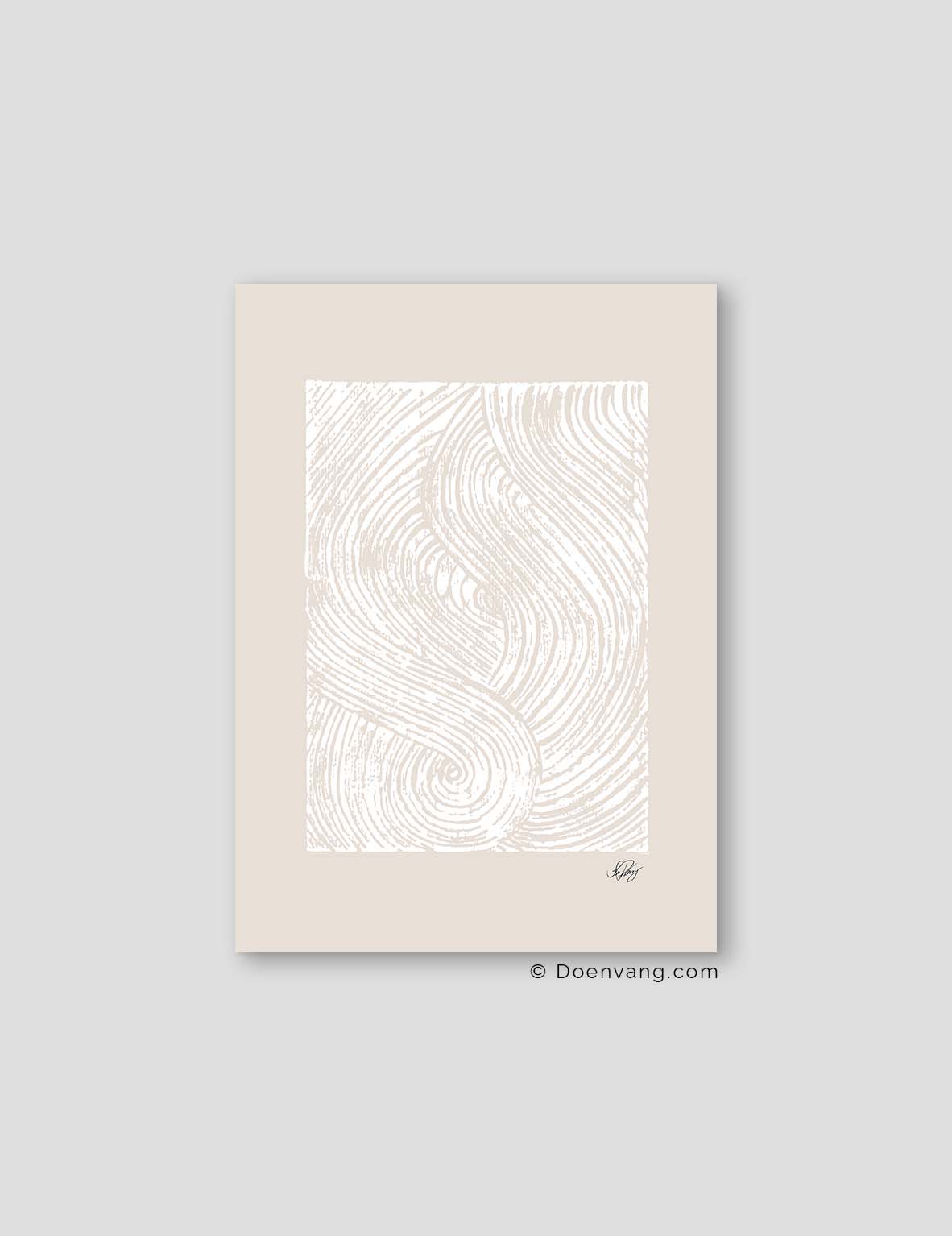 Handmade Allah Shapes | White on Beige