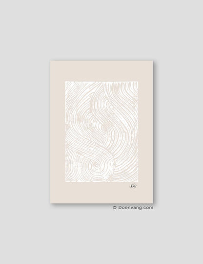 Handmade Allah Shapes | White on Beige