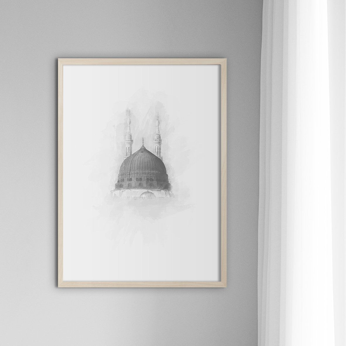 Medina Watercolor, Black and White - Doenvang