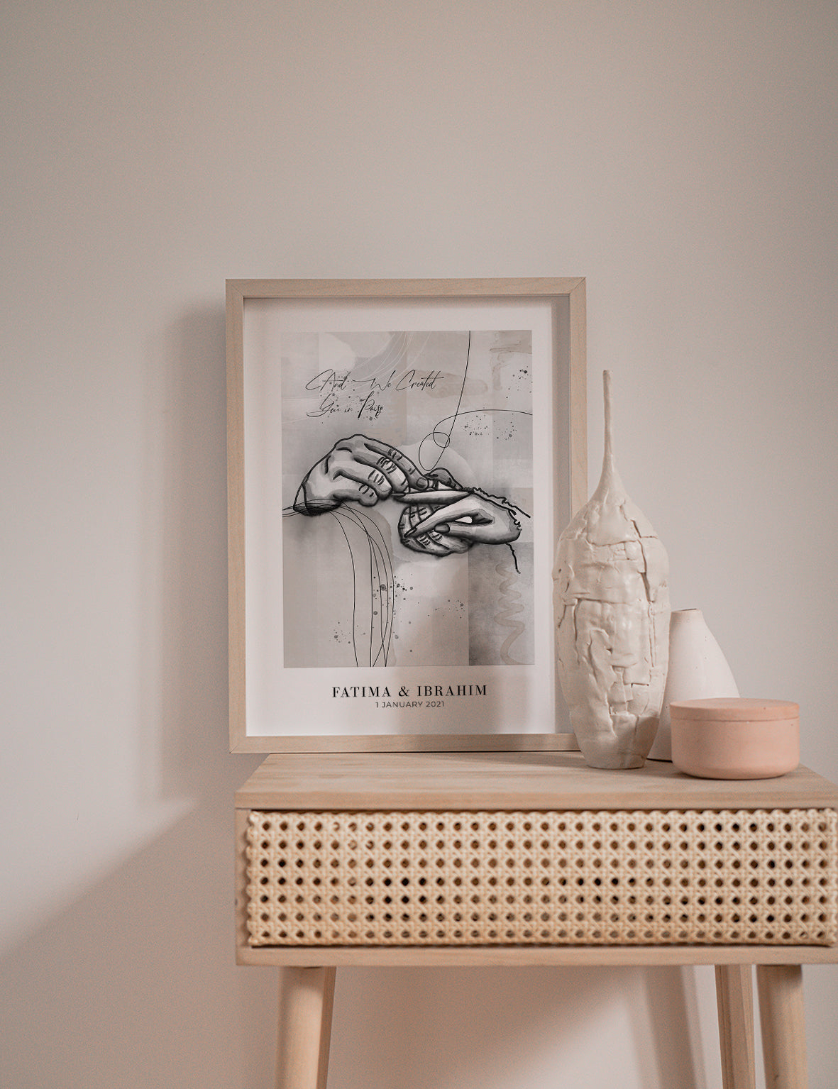 Abstract We Created You, Marriage, Custom