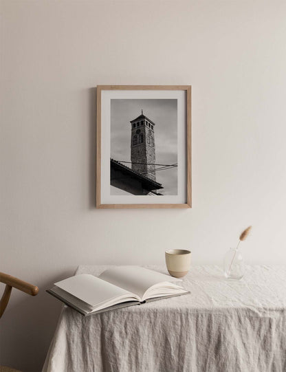 Sarajevo Clock Tower, Black and White | Bosnia 2021
