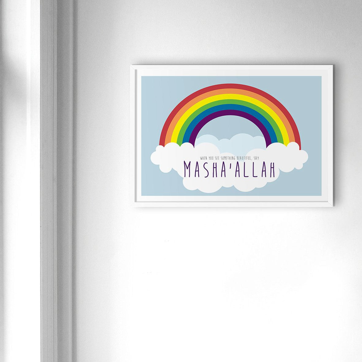 Rainbow MashaAllah Blue - Doenvang