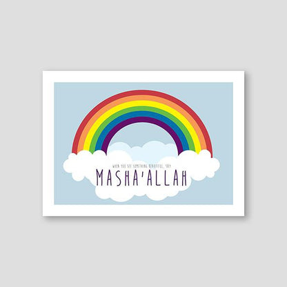 Rainbow MashaAllah Blue - Doenvang