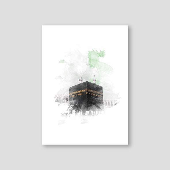 Al Haram Watercolor, Green - Doenvang