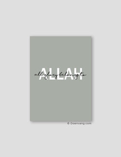 All Glory Belongs to Allah, Green - Doenvang