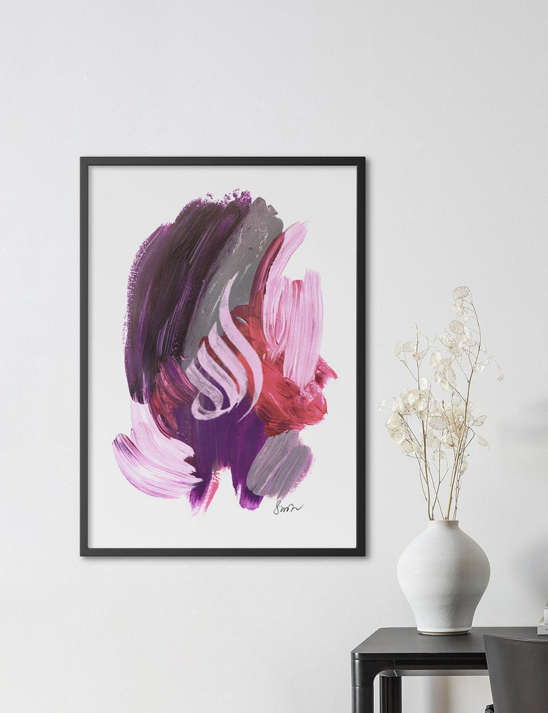 Allah Pink Purple Abstract - Doenvang