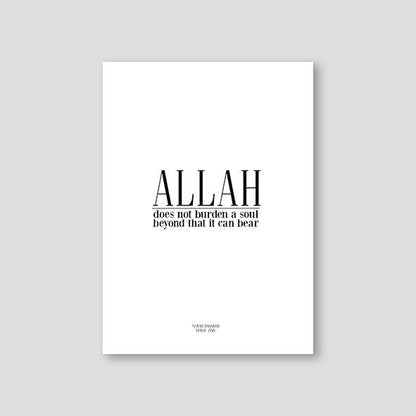 Allah Burden - Doenvang