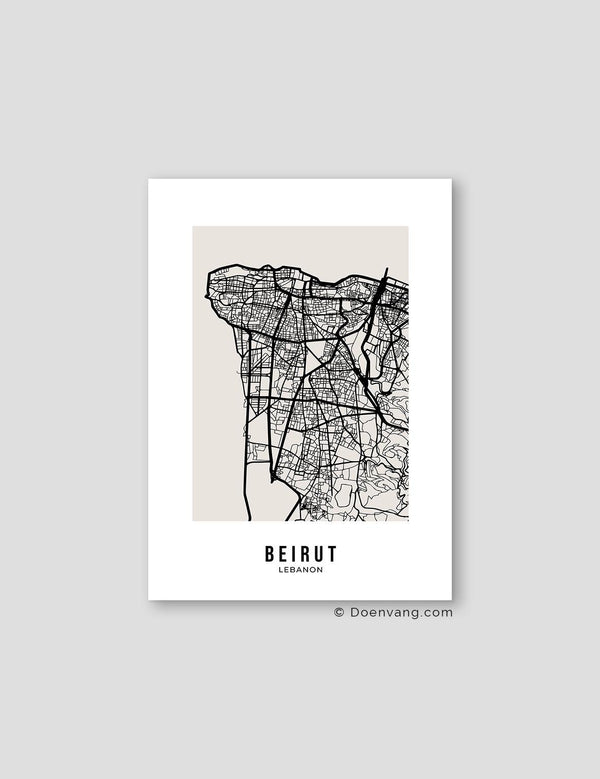 Beige Street Map, Beirut - Doenvang
