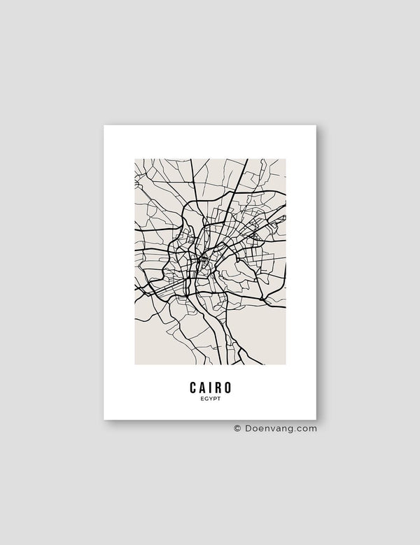 Beige Street Map, Cairo - Doenvang