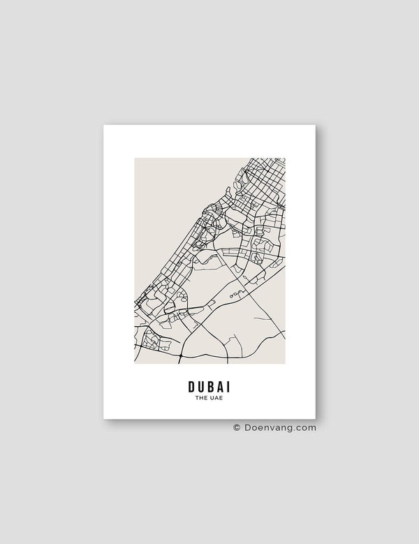 Beige Street Map, Dubai - Doenvang