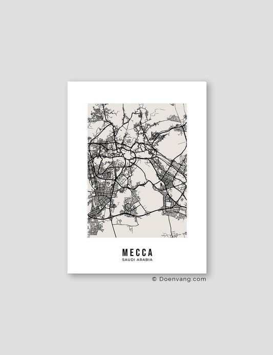 Beige Street Map, Mecca - Doenvang