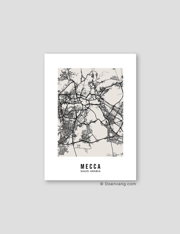 Beige Street Map, Mecca - Doenvang