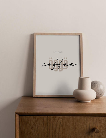 But First Coffee, White - Doenvang