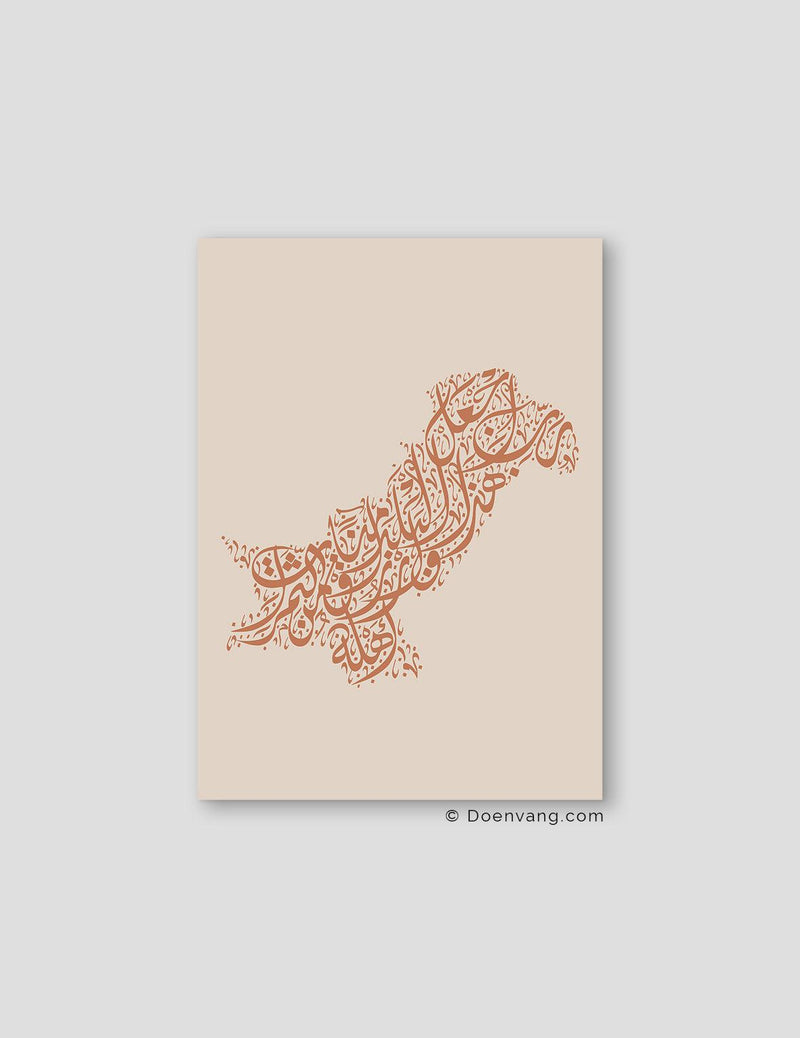 Calligraphy Pakistan, Beige / Teil - Doenvang
