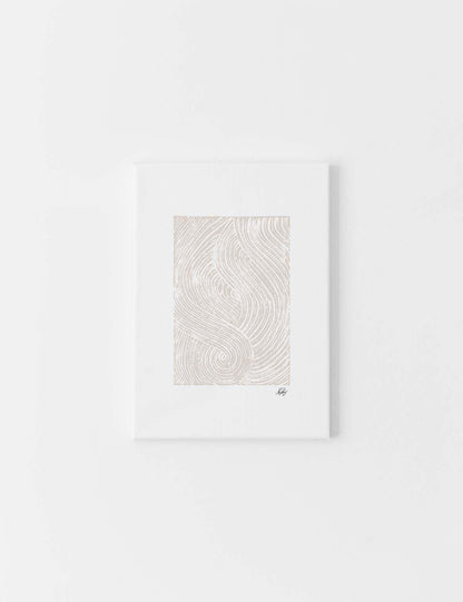 CANVAS | Allah Stamped, Beige on White - Doenvang