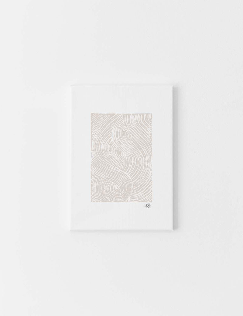 CANVAS | Allah Stamped, Beige on White - Doenvang