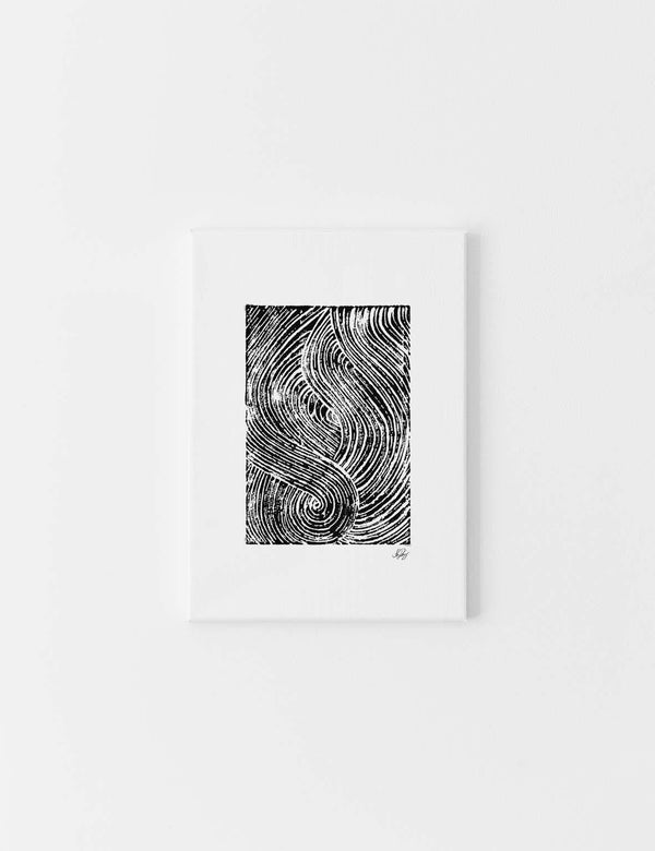 CANVAS | Allah Stamped, Black on White - Doenvang