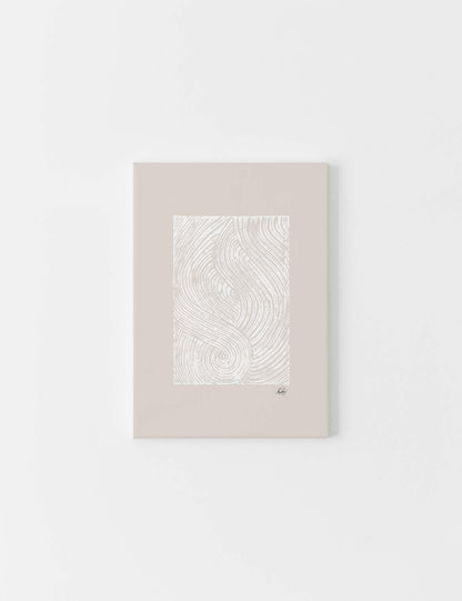 CANVAS | Allah Stamped, White on Beige - Doenvang
