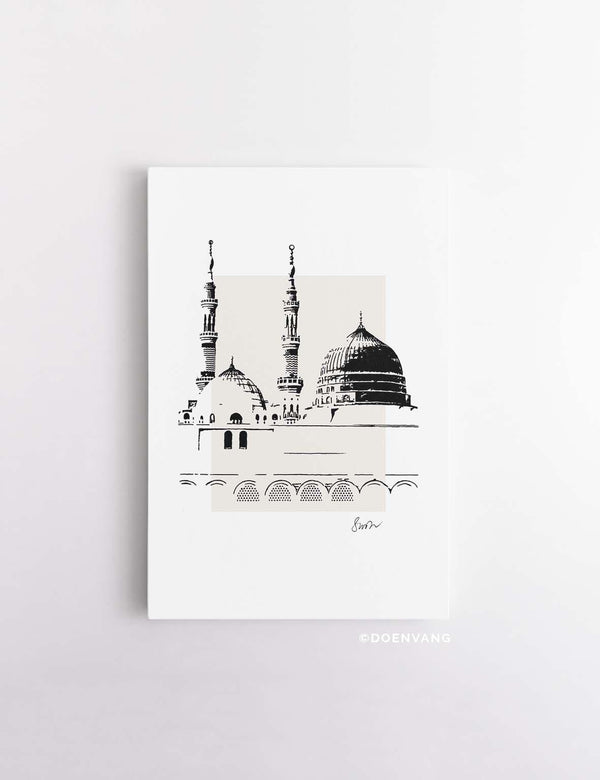 CANVAS | Handmade An Nabawi Ink drawing - Doenvang