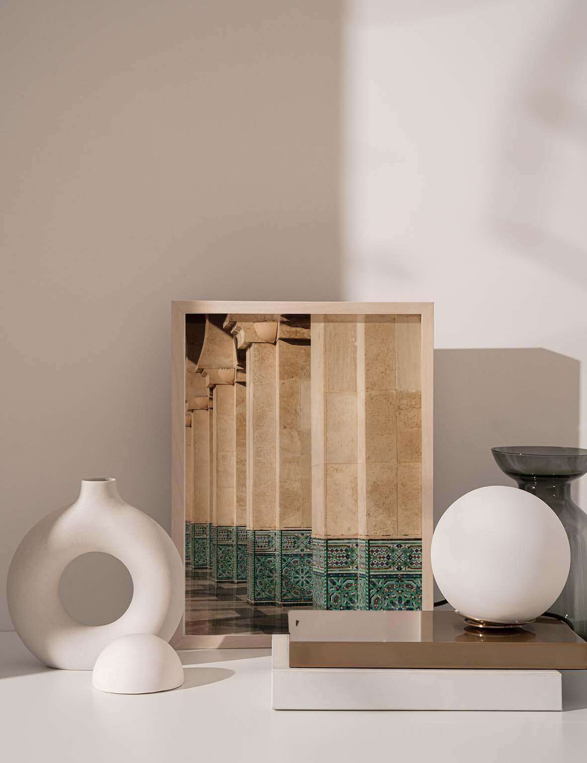 Casablanca Mosque Pillars, Morocco 2021 - Doenvang