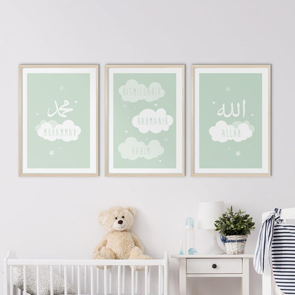 Children Cloud Combination, GREEN, Large - Doenvang