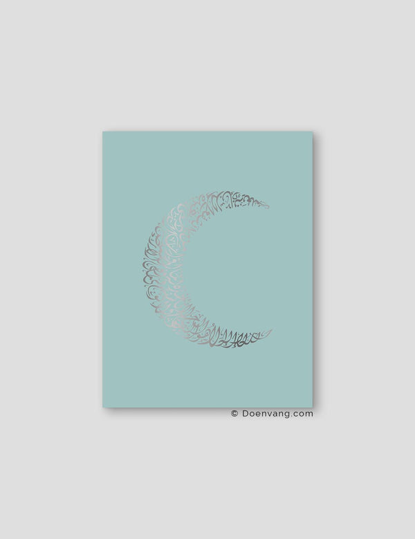 FOIL POSTER | Al Kursi Moon, Celeste - Doenvang