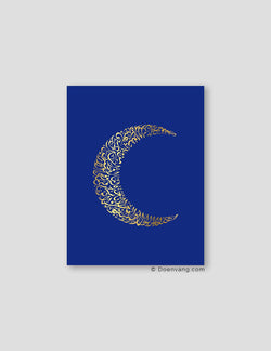 FOIL POSTER | Al Kursi Moon, Iris - Doenvang