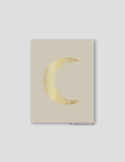 FOIL POSTER | Al Kursi Moon, Perla - Doenvang