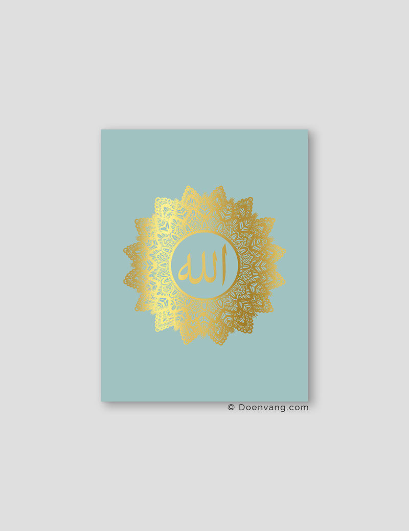 FOIL POSTER | Allah Mandala, Celeste - Doenvang
