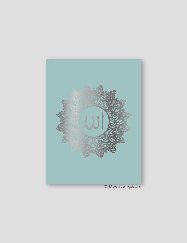 FOIL POSTER | Allah Mandala, Celeste - Doenvang