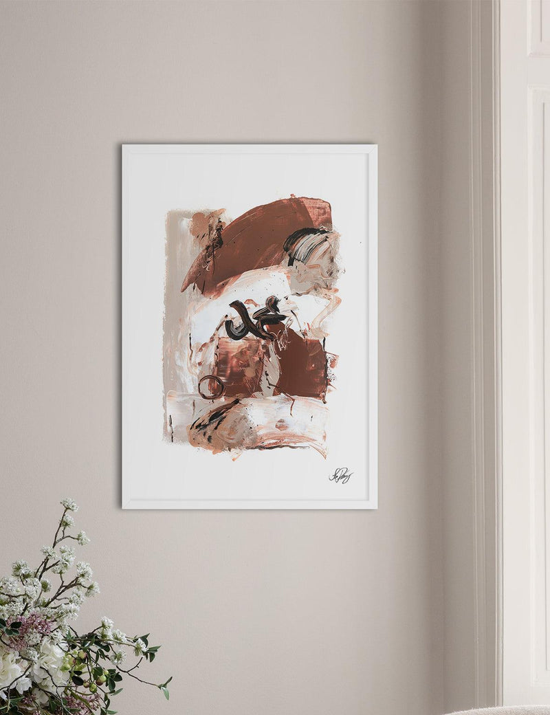 Handmade Abstract Muhammad, Earth Colors - Doenvang