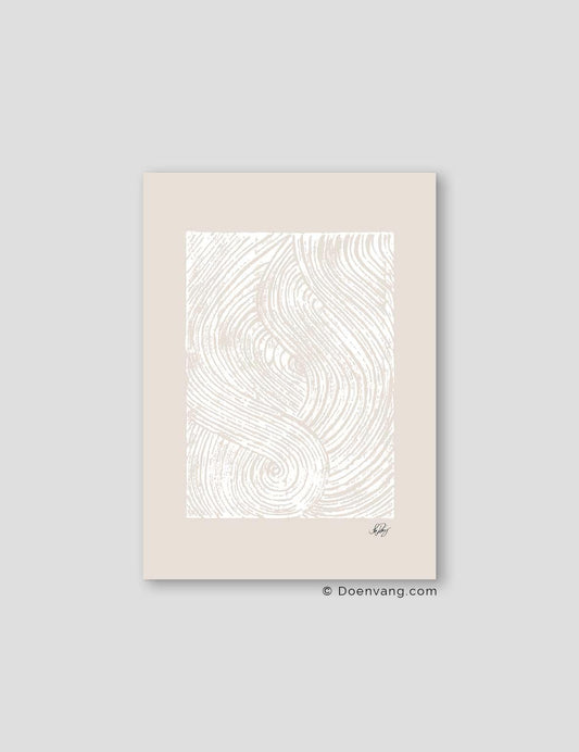 Handmade Allah Shapes | White on Beige - Doenvang