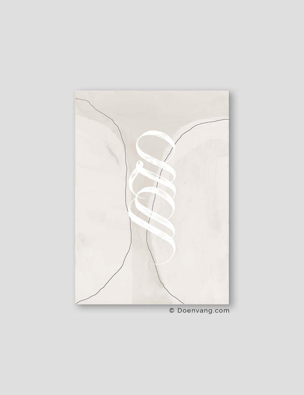 Handmade Muhammad Calligraphy Minimalistic Abstract - Doenvang