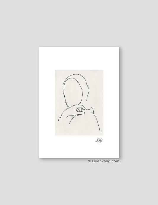 Hijabi Drawing, Beige - Doenvang