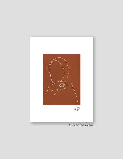 Hijabi Drawing, Terracotta - Doenvang