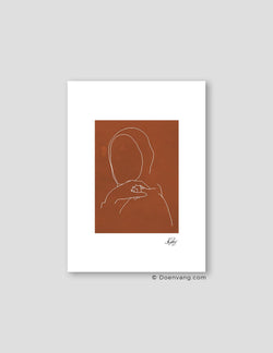 Hijabi Drawing, Terracotta - Doenvang