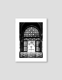 Marrakesh Castle Room, Black and White - Doenvang