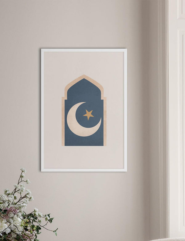 Mosque Window Moon, Vintage - Doenvang