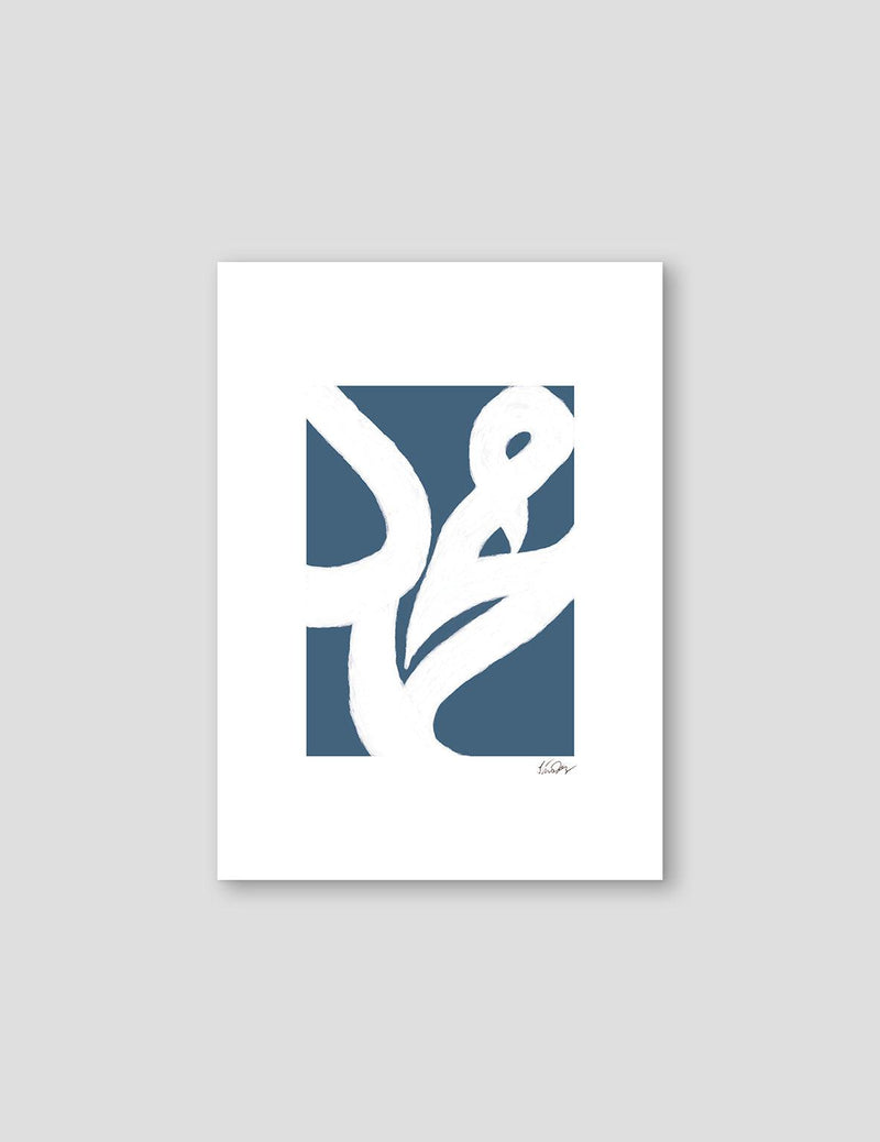 Muhammad (PBUH) White Crayon on Blue - Doenvang
