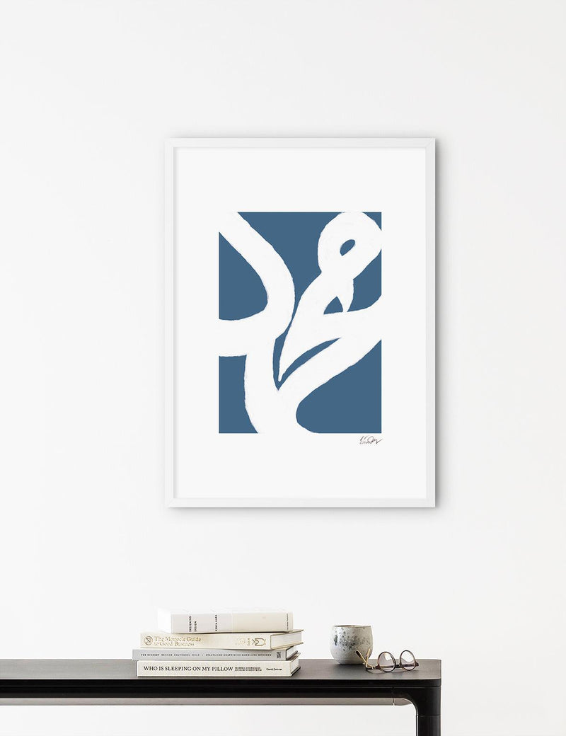 Muhammad (PBUH) White Crayon on Blue - Doenvang