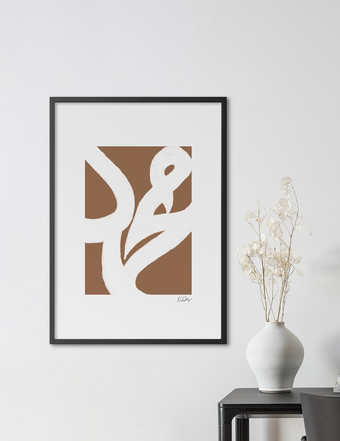 Muhammad (PBUH) White Crayon on Cognac - Doenvang