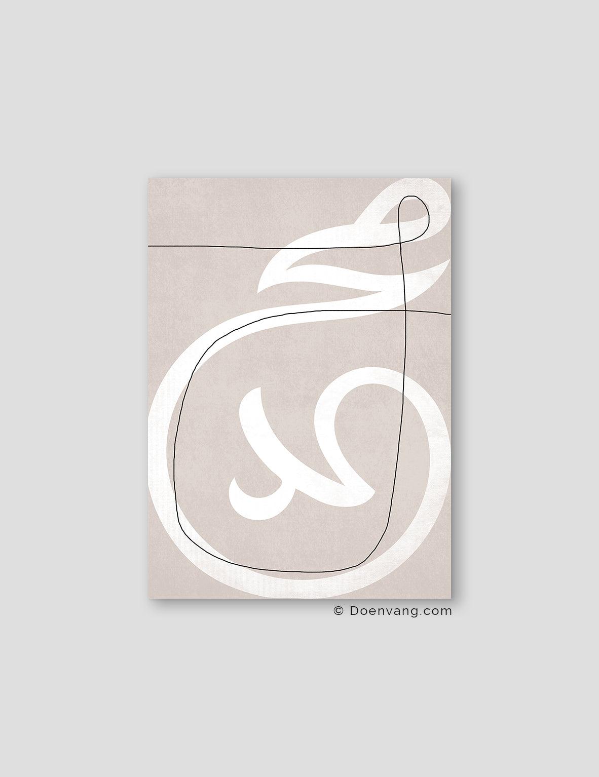 Muhammad (PBUH) White lines on Beige - Doenvang