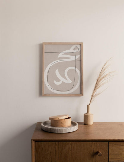 Muhammad (PBUH) White lines on Beige - Doenvang