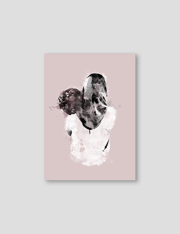 Muslimah Abstract, Pink - Doenvang