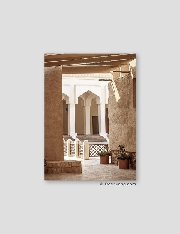 Old Town Walkway to Mosque, Dubai 2021 - Doenvang